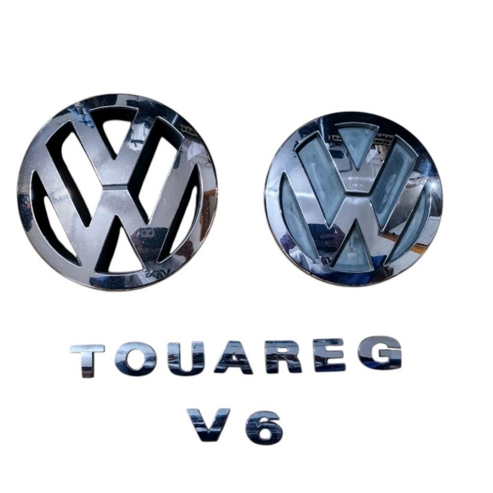 Volkswagen Touareg OEM Hood & Trunk Emblems 2003-2010 1st Gen